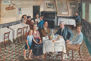 635. Arvid Fougstedt, "På restaurant Ballerini, Pietrasanta".