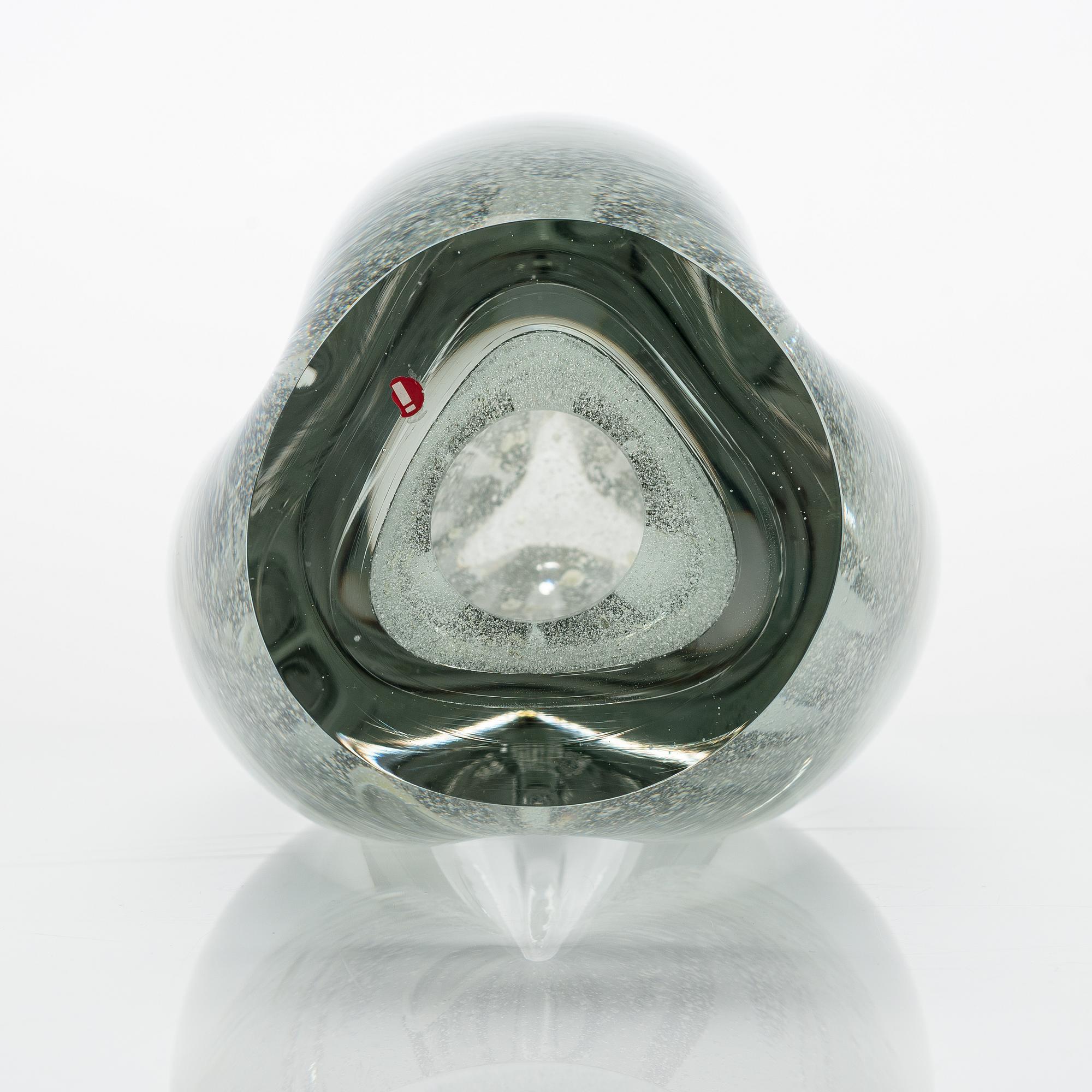 Timo Sarpaneva, glasskulptur, "Claritas", signerad Timo Sarpaneva 18/1985.