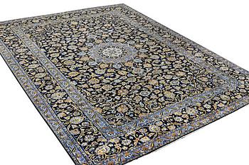 A carpet, Kashan, c. 393 x 297 cm.