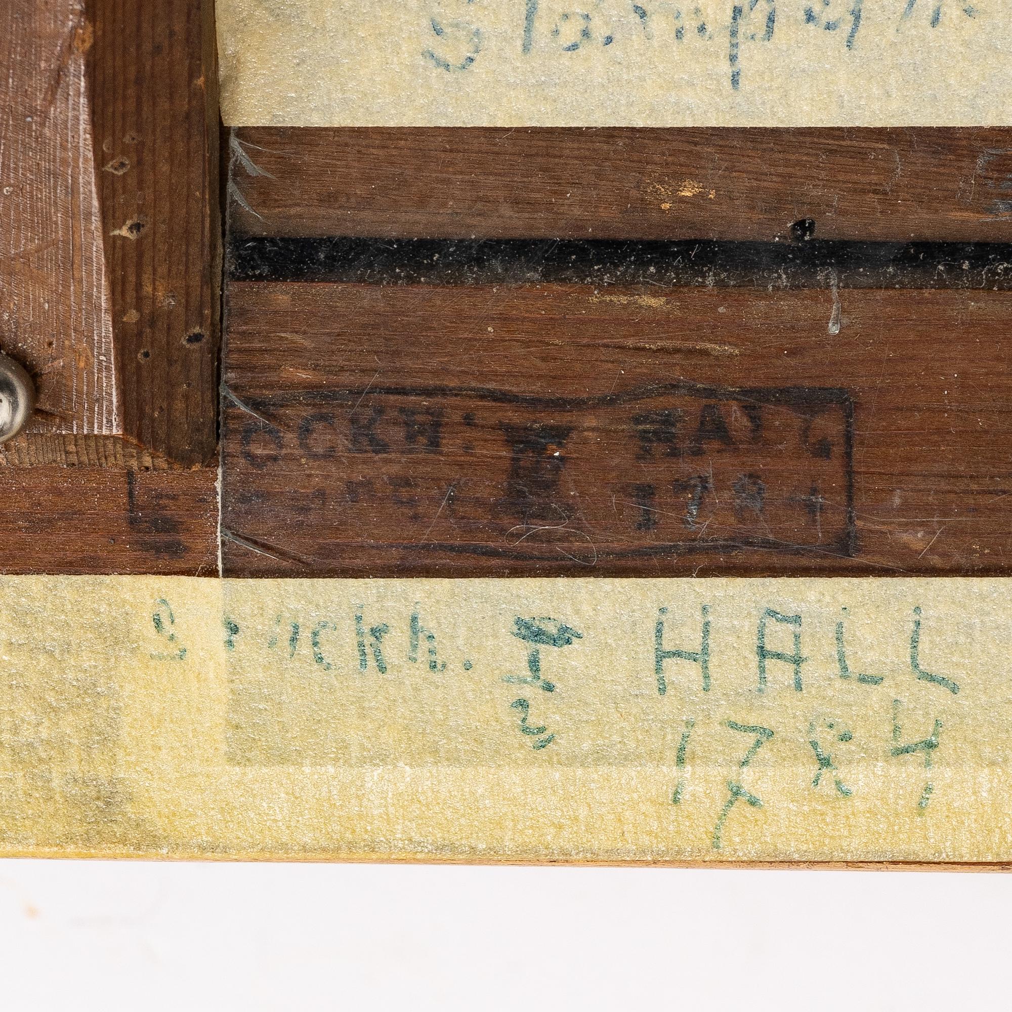 Spegel, Stockholmsarbete, sent 1700-tal, Gustaviansk.
