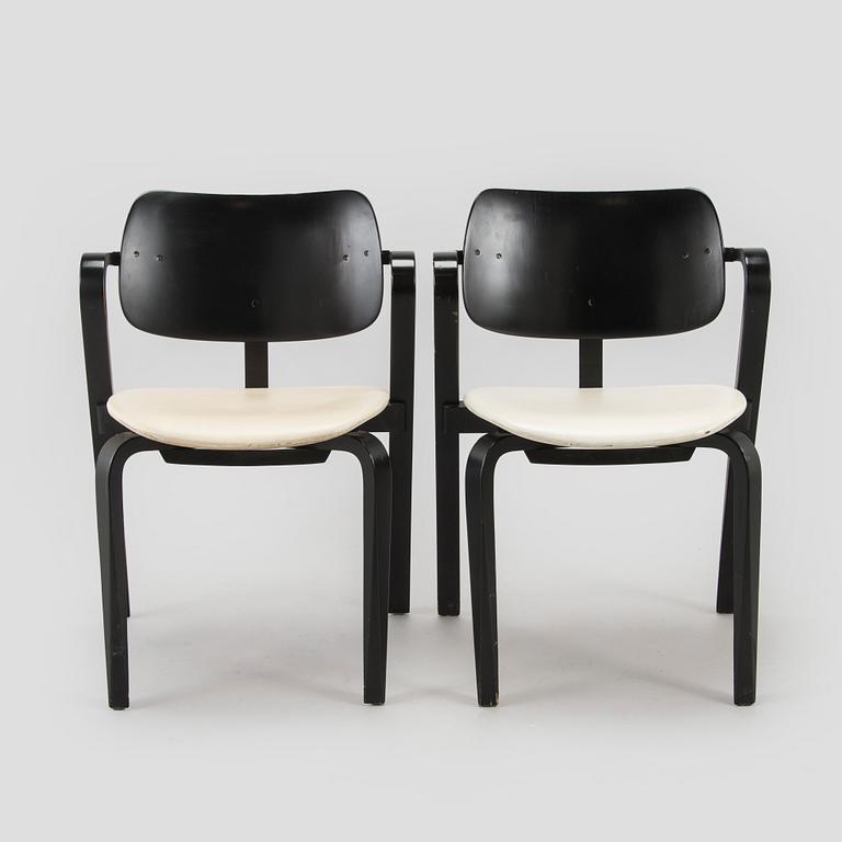 Ilmari Tapiovaara, karmstolar, 6 st, "Aslak", Asko 1960-tal.