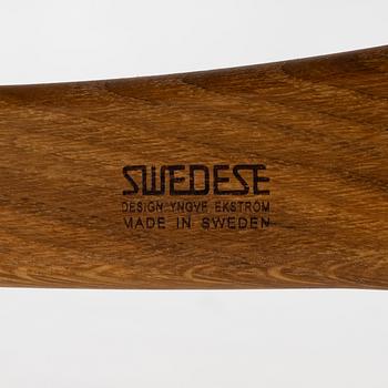 Yngve Ekström, a 'Lamino' armchair with ottoman, Swedese, Sweden, 2018.