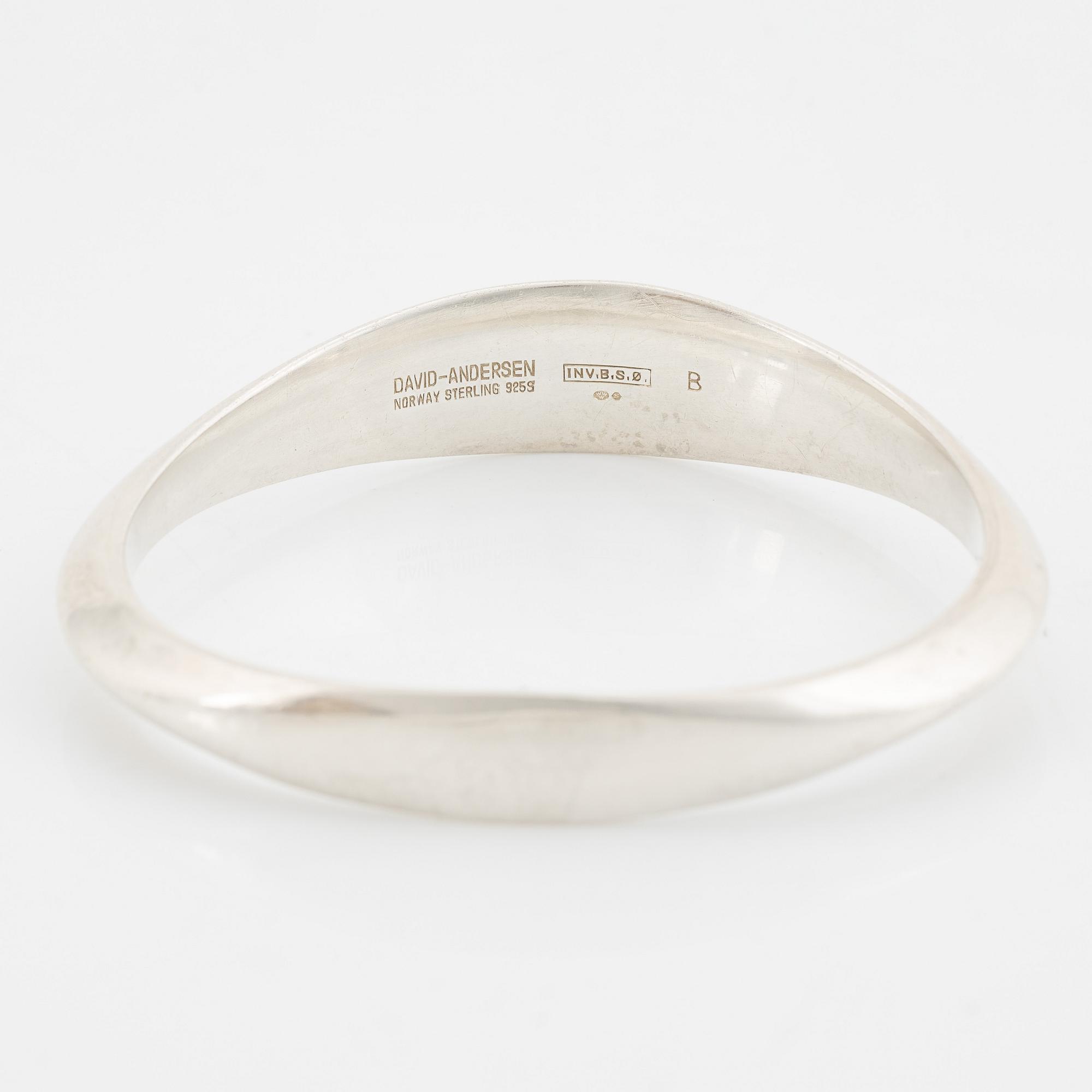 Armring, sterlingsilver, David Andersen, Norge.