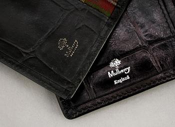 PLÅNBOK samt NYCKELFODRAL, Mulberry, 2000-tal.