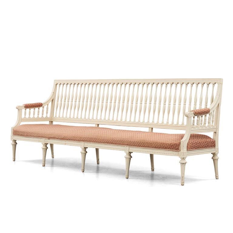 Soffa, Stockholmsarbete,  Ephraim Ståhls art, 1700-talets slut, Sengustaviansk.