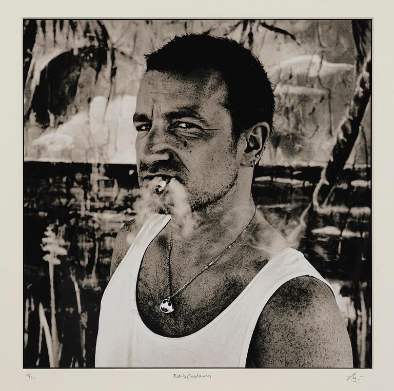 Anton Corbijn, "Bono, Miami, (Batman)", 1995.