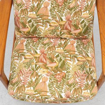 Folke Ohlsson, an armchair with ottoman "Duxiesta", Bra Bohag, Ljungs Industrier, Malmö 1960s.