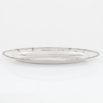 Serveringsfat, silver, svenska importstämplar.