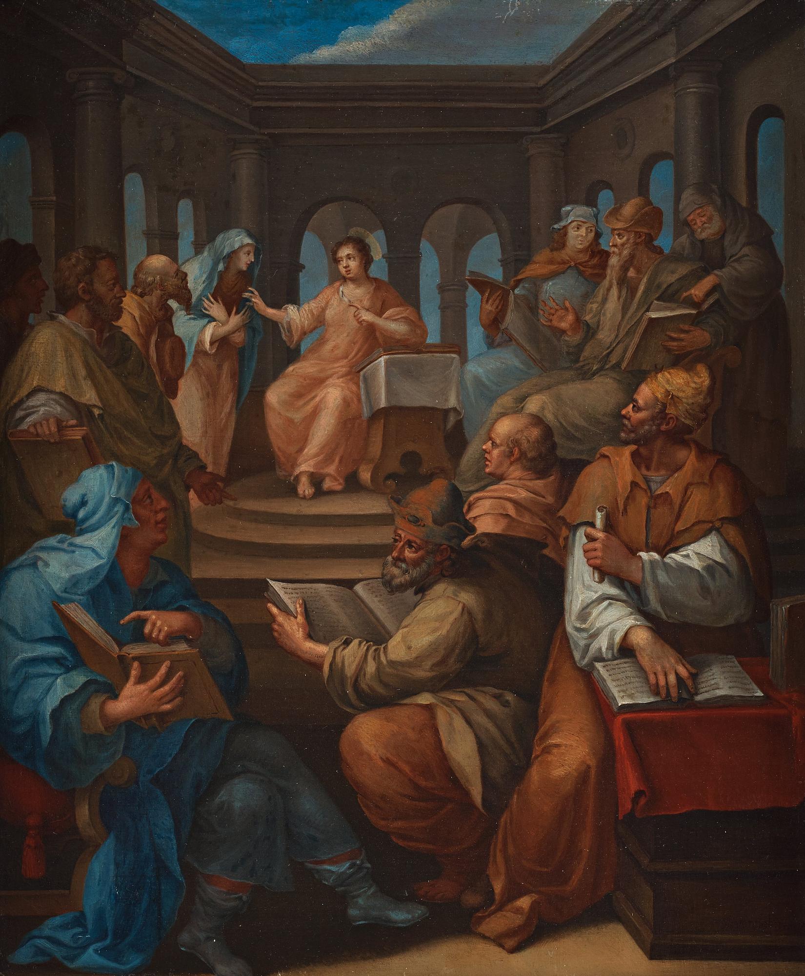 Andreas von Behn, The Adoration of the Magi and Christ among the Doctors, a pair.