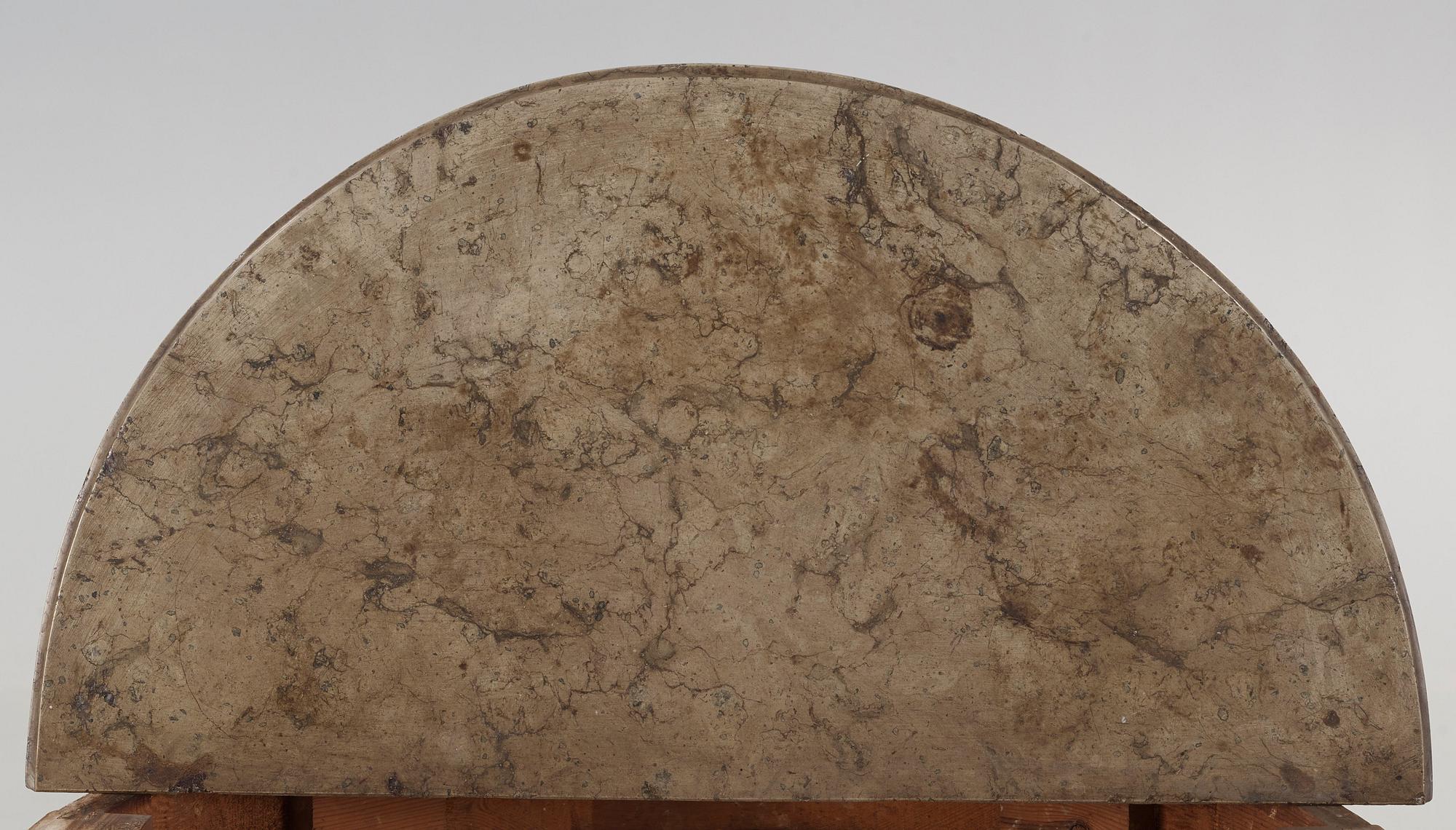 KONSOLBORD. Gustavianskt stockholmsarbete, 1700-talets slut.
