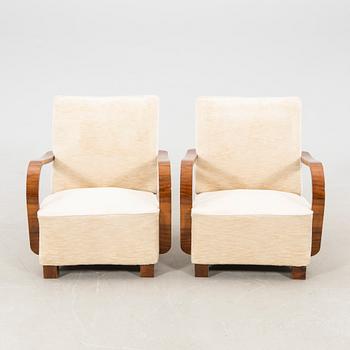 Armchairs, a pair of Art Deco, first half of the 20th century.
