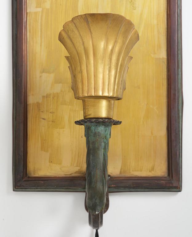 A pair of Swedish Grace wall lamps, 1920s-30s.