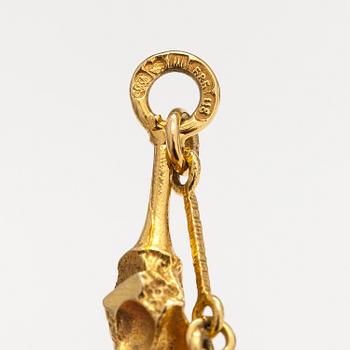 Björn Weckström, A 14K gold necklace "Nugget ". Lapponia 1997.