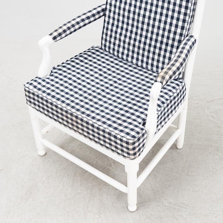 A Gustavian style armchair, 'Medevi brunn' from IKEAs 18th Century series, 1990's.