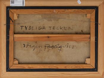 JÖRGEN FOGELQUIST, a signed oil and collage on canvas.