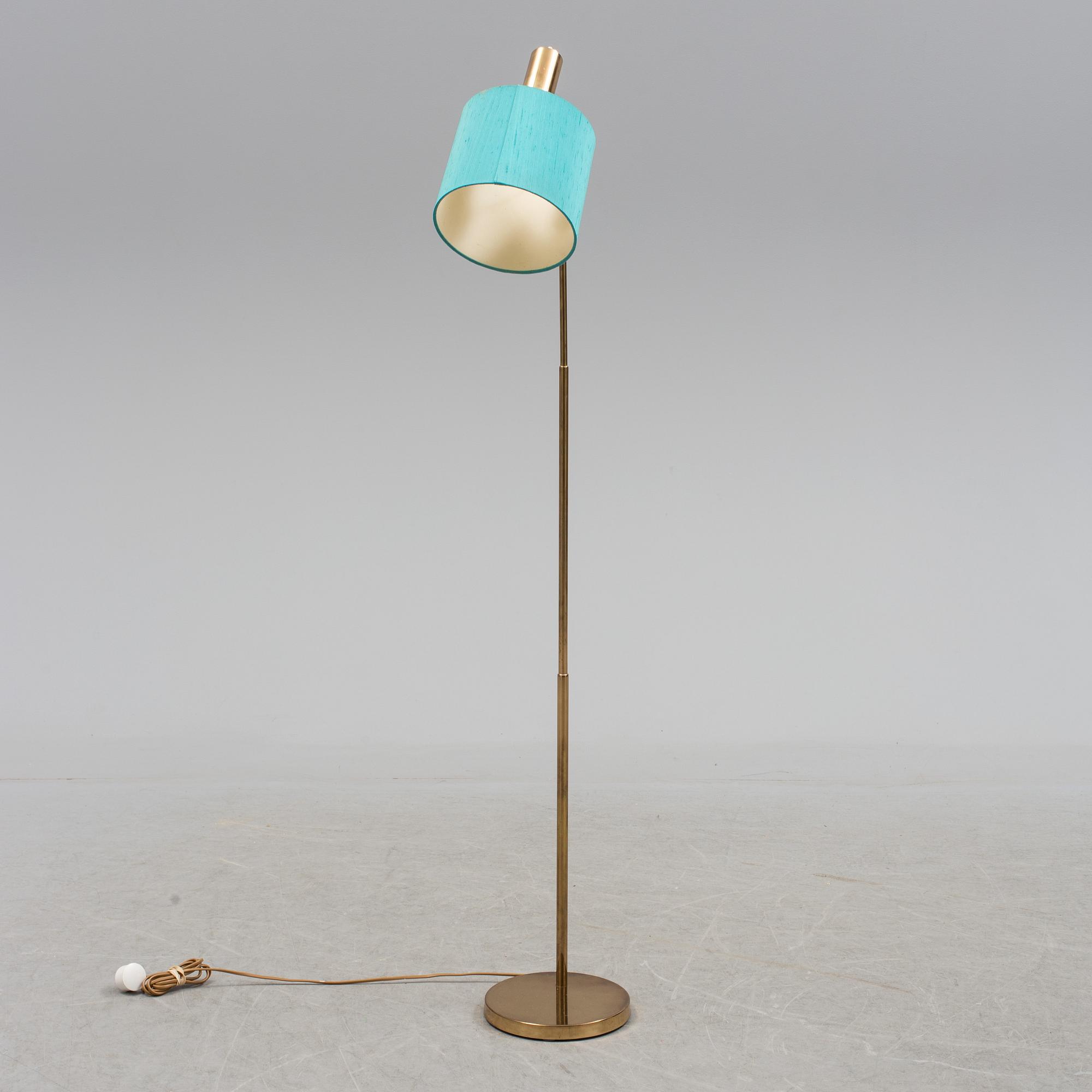 A BRASS FLOOR LAMP, Bergbom G03, second half of the 20th century.