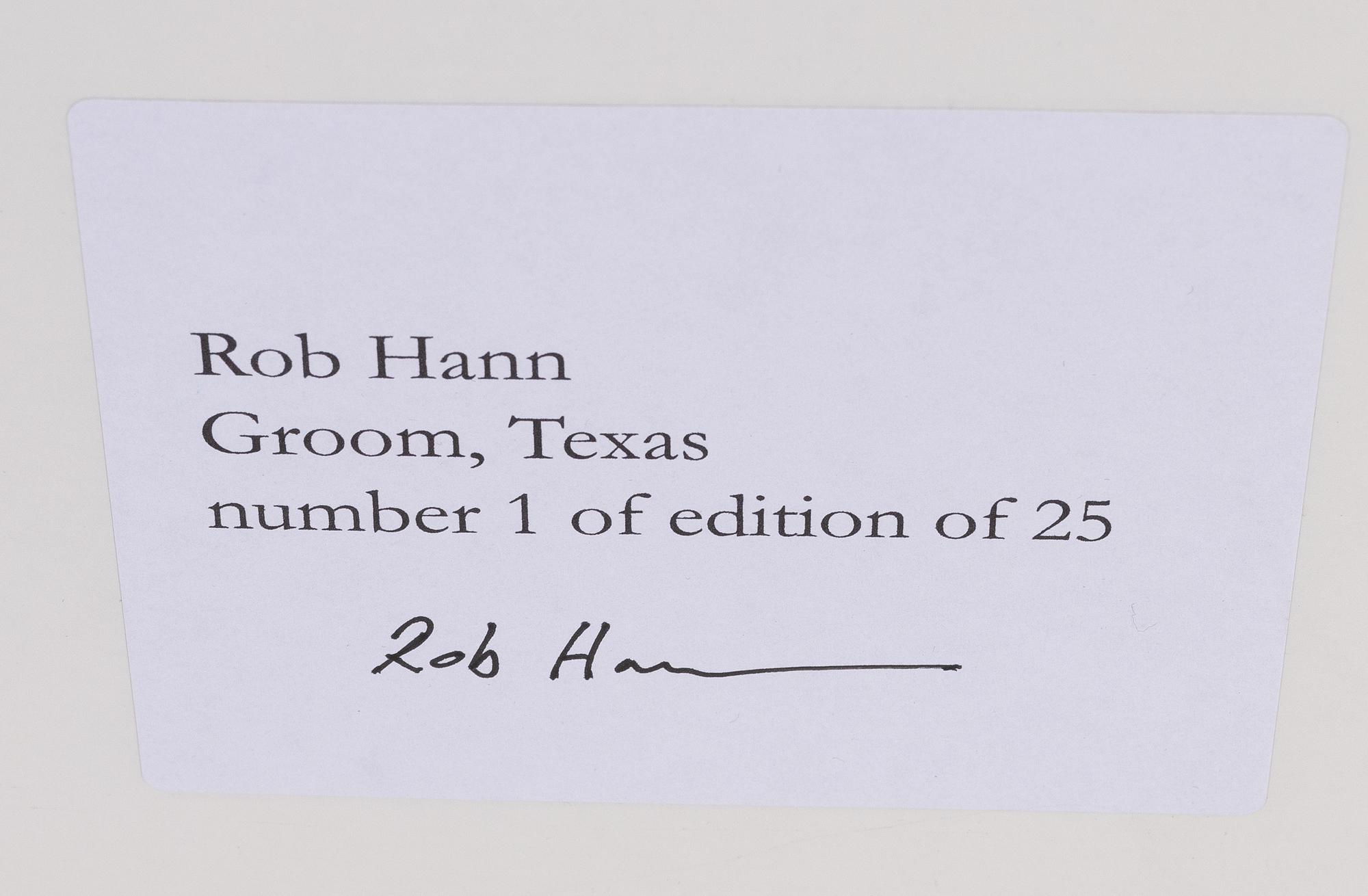 Rob Hann, "Groom, Texas".