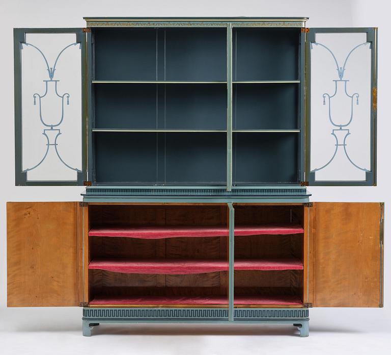 Carl Malmsten, a Swedish Grace showcase cabinet, cabinetmaker Albin Johansson, Stockholm, for Villa Kvikkjokk, 1927.