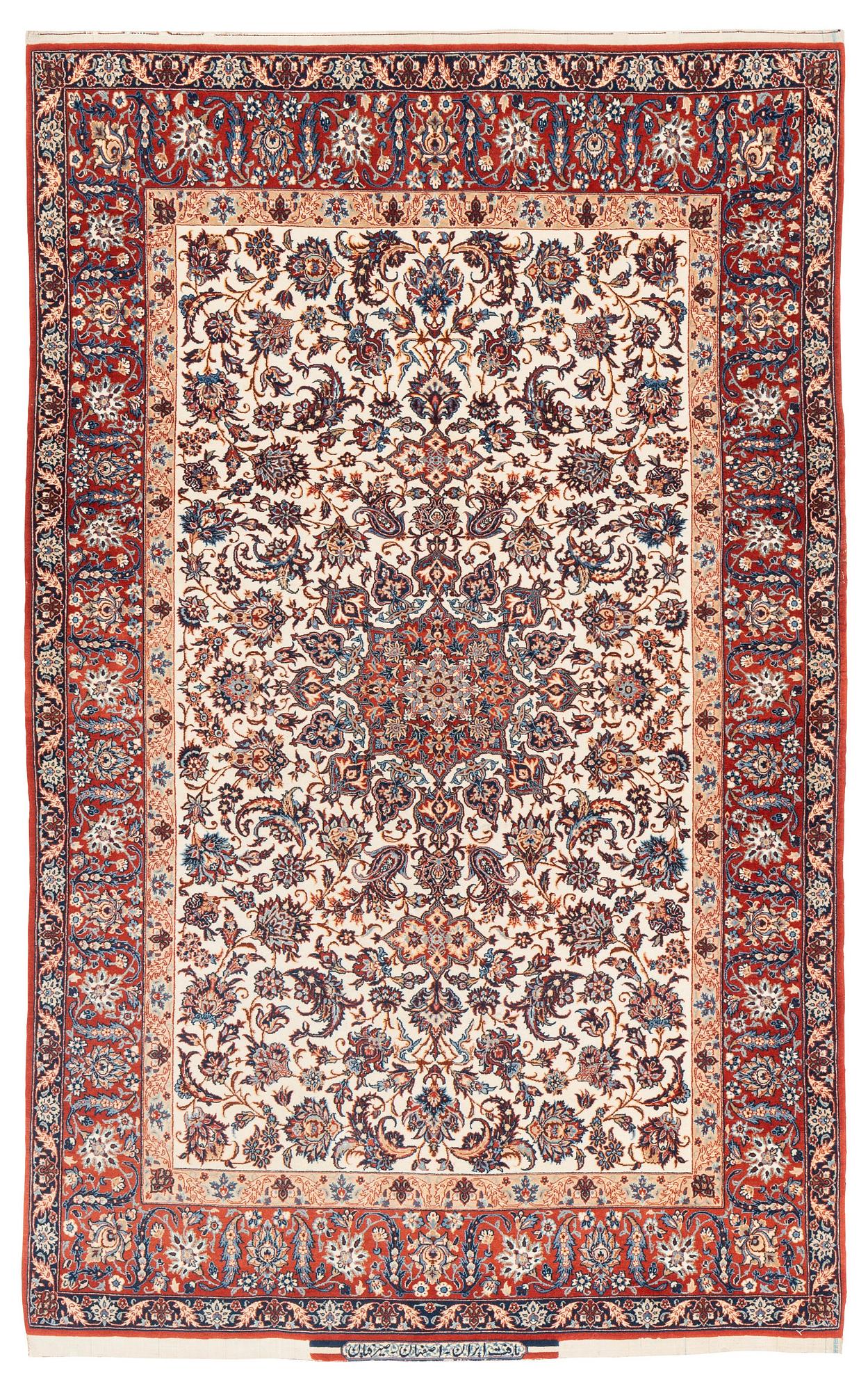Matta, semiantik Isfahan (Haj Agha Reza) Seirafian, signerad, ca 170 x 105 cm.