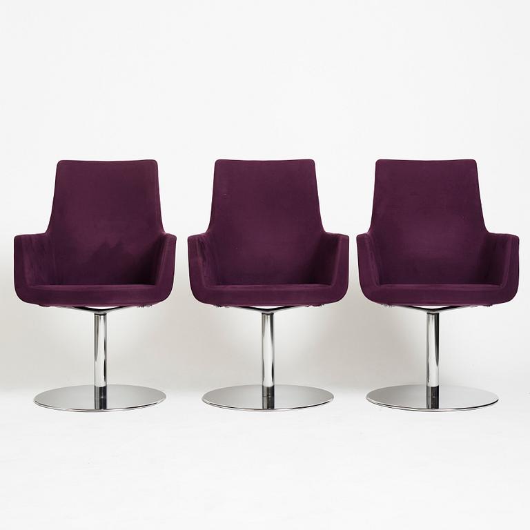 Roger Persson, "Happy", 3+3 armchairs, Swedese.