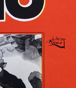 Walter Bjorne, a vintage movie poster, 'Pinocchio'.