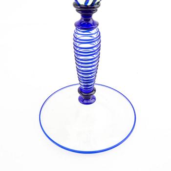 Vase/goblet Pauly, Italy glass possibly Birgitta Johansson, latter half of the 20th century.