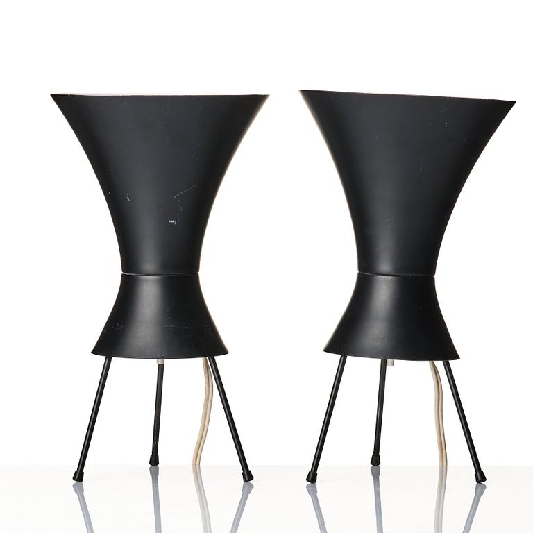 Bergboms, a pair of table lamps, model 'B 32', Malmö, Sweden 1950s.