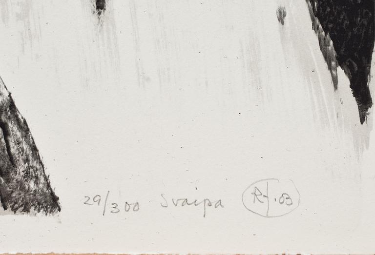 ROJ FRIBERG, litografi, Signerad och daterad Rf -03. Numrerad 29/300.