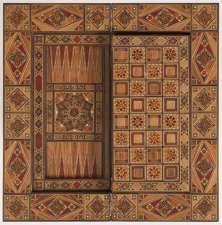 Spelbord, Damaskus Syrien, omkring år 1900.