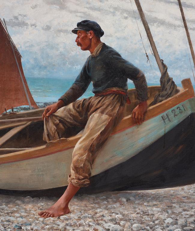 AUGUST HAGBORG, olja på duk, signerad Hagborg.