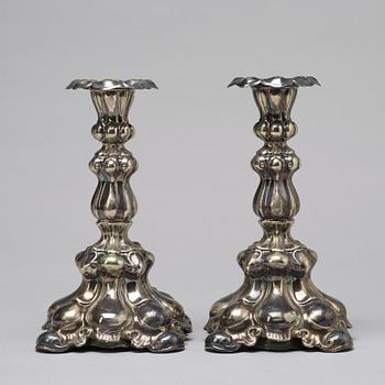 Pair of candlesticks, C G Hallberg.