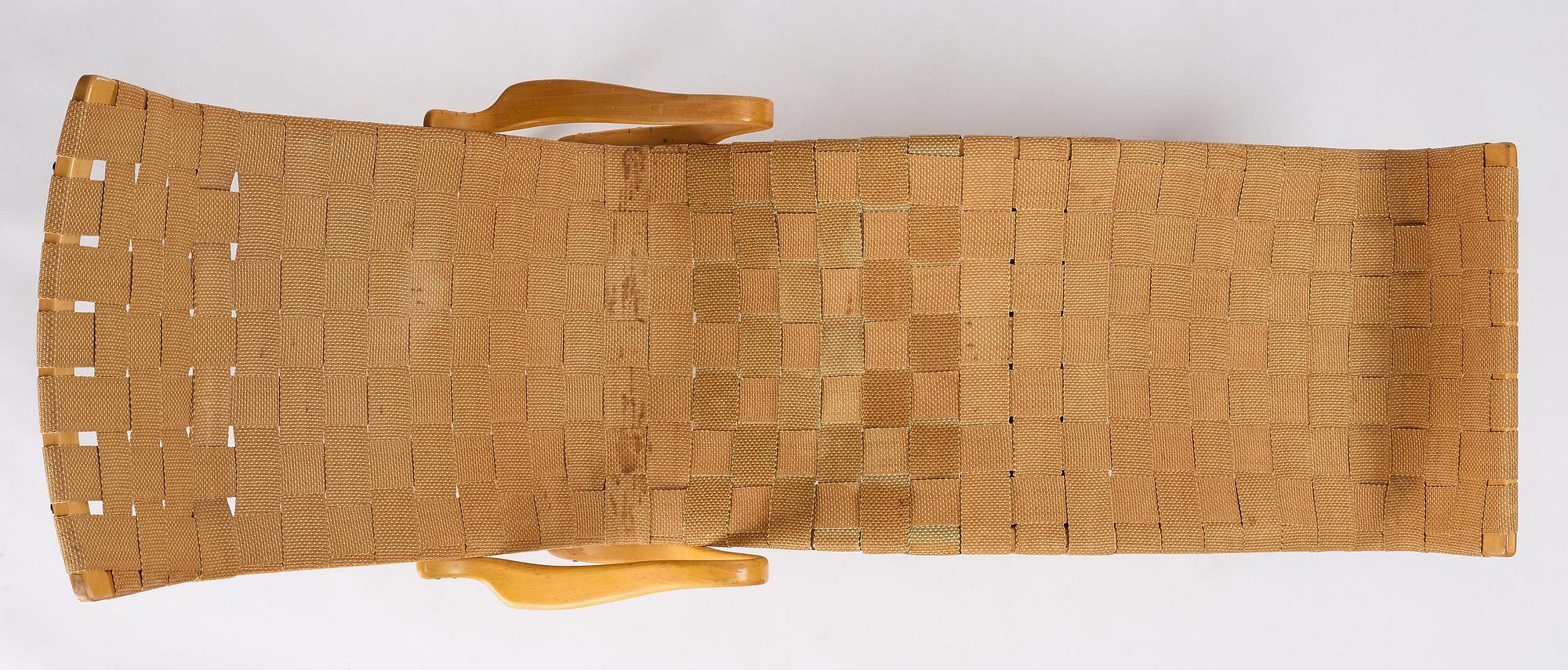 Bruno Mathsson, a "Pernilla 3" lounge chair, Firma Karl Mathsson, Värnamo, 1940s.