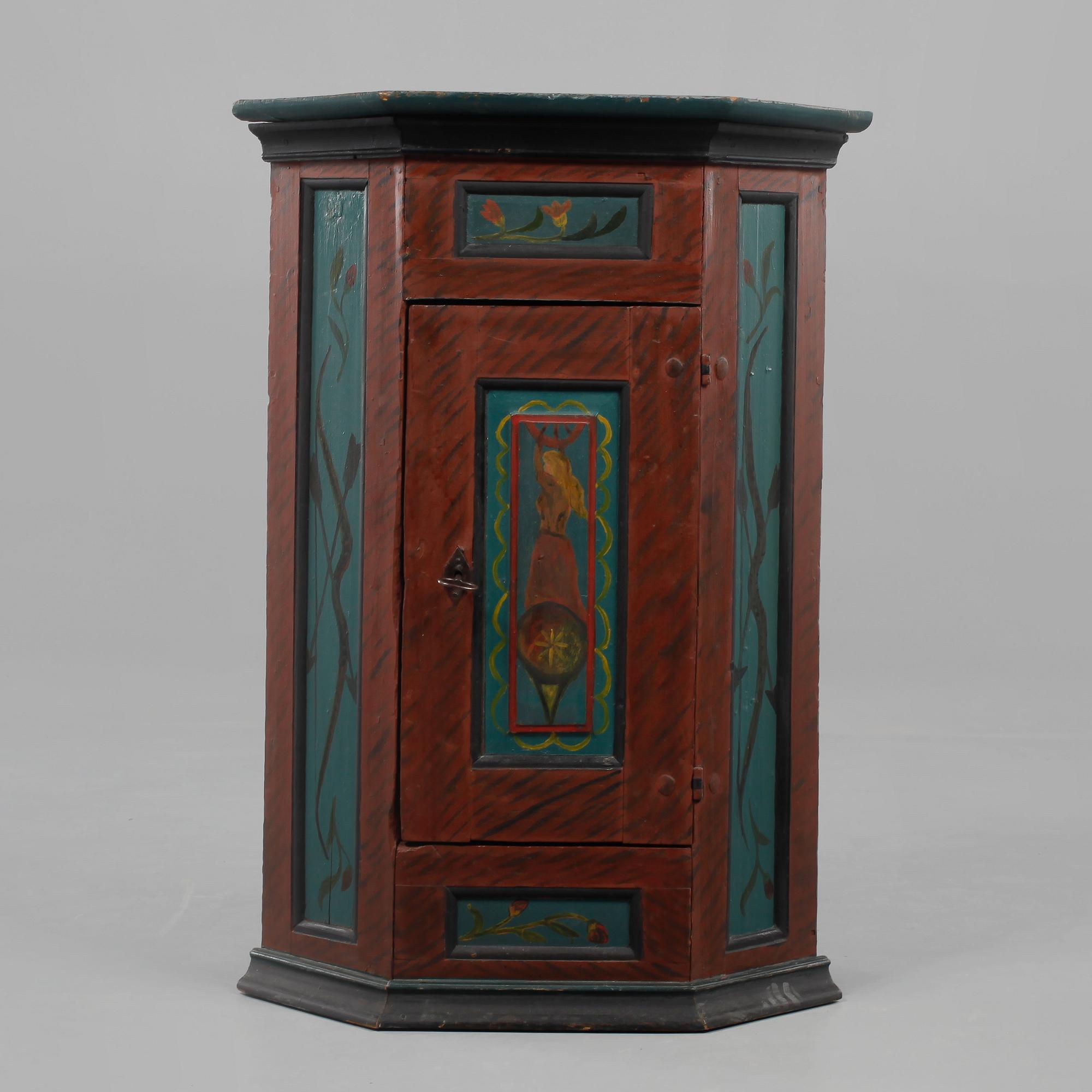 HÖRNSKÅP, 1800-tal.