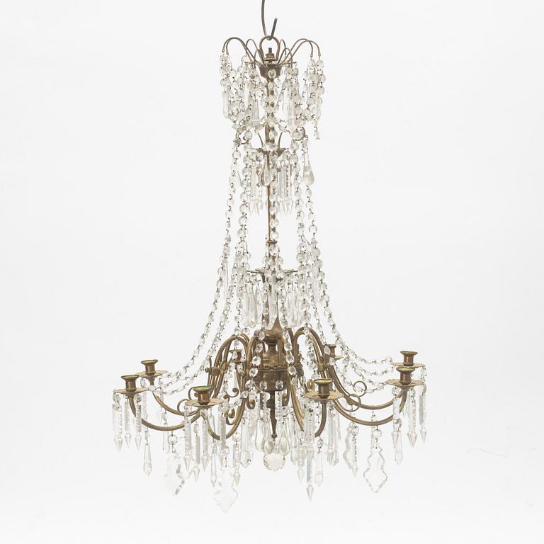 A chandelier, late 19th Century.