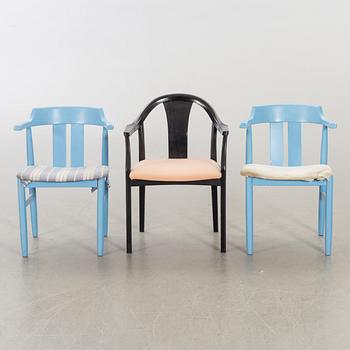 OLOF PIRA, A SET OF FIVE DIFFERENT CHAIR DESIGN BY OLOF PIRA.