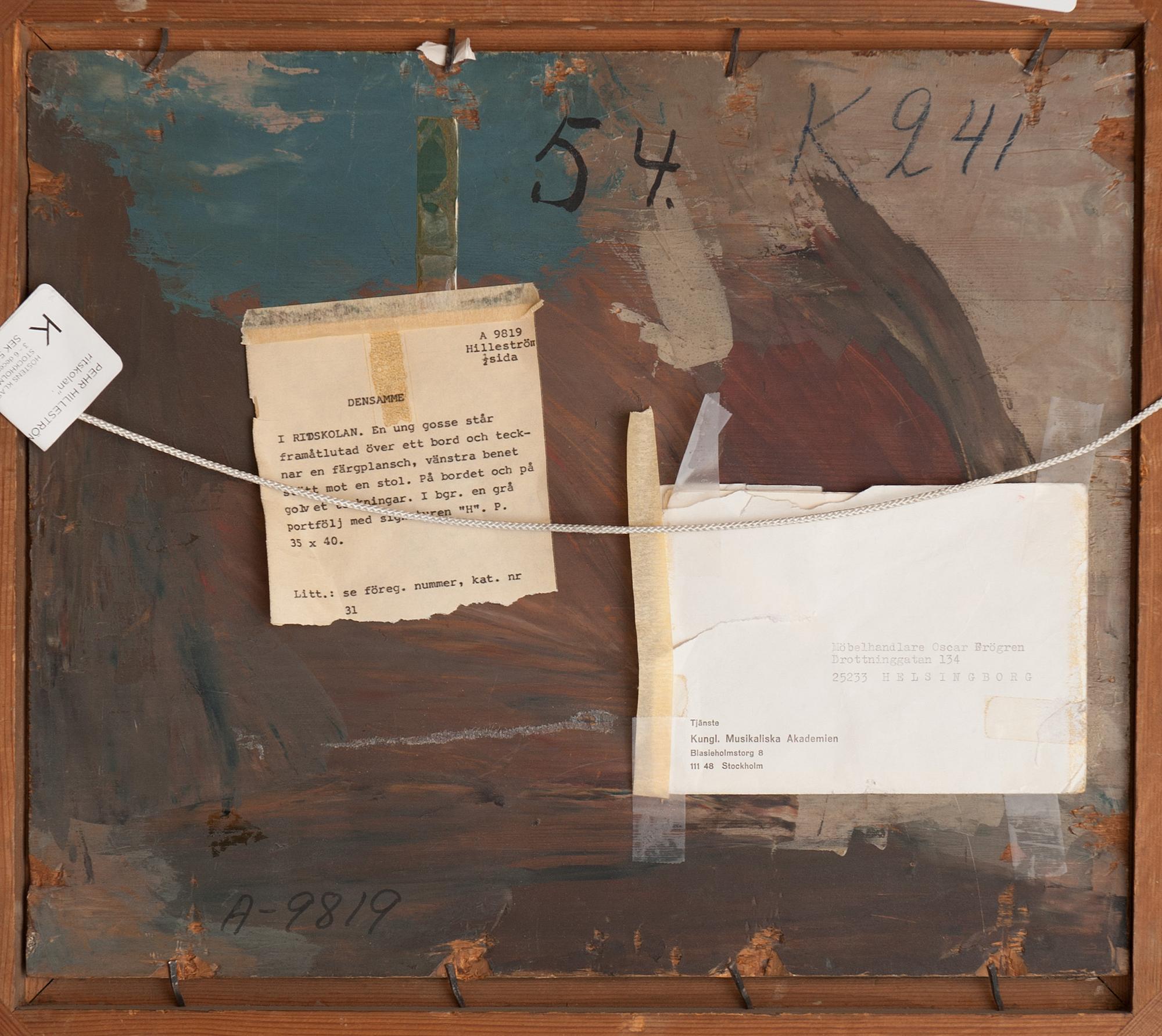 Pehr Hilleström, "I ritskolan" (= In drawing school).