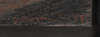 Olle Bonniér, pastel, signed and dated -88.