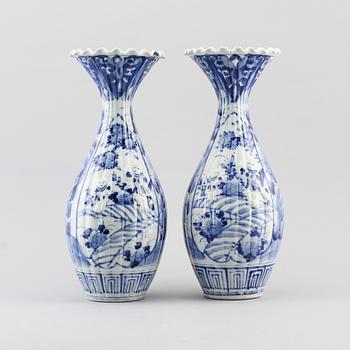 VASER, 1 par, porslin, Japan, 1900-tal.