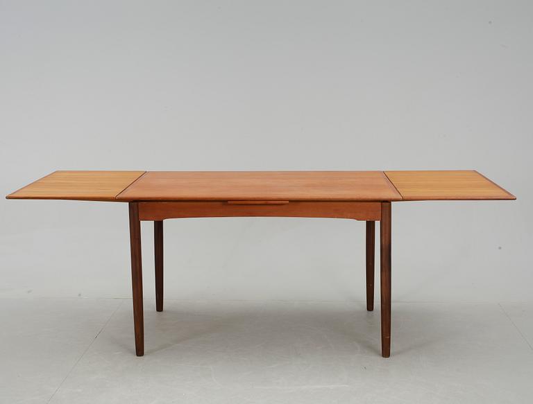 MATBORD samt STOLAR, 5 st, sannolikt Nils Ole Møller, Danmark, 1960-tal.