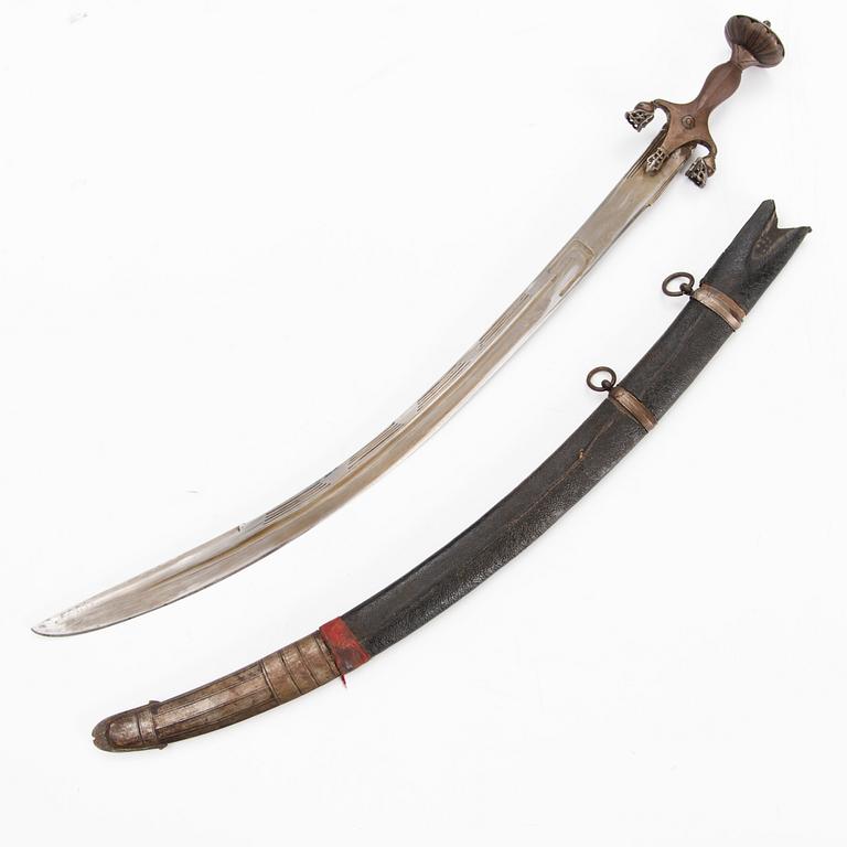 An Afghan Pulwar sword, late 19th/early 20th Century.
