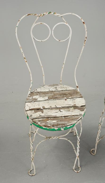 CAFÈSTOLAR, 4 st. 1900-talets andra kvartal.