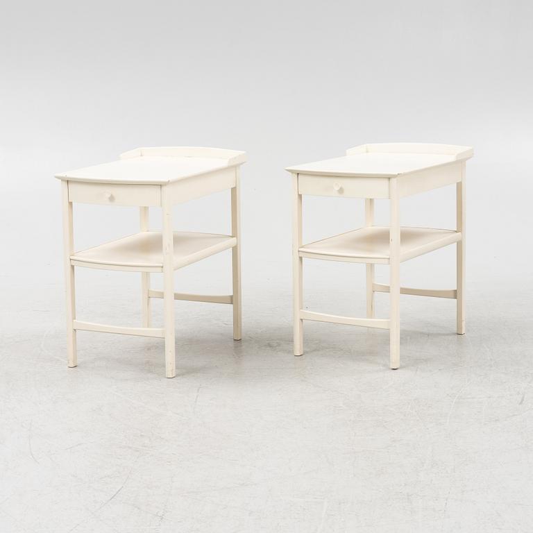 Carl Malmsten, sängbord, ett par, "Birgitta", Bodafors, 1900-talets andra hälft.