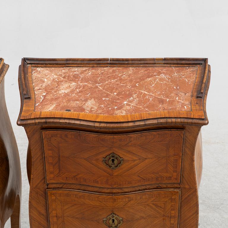 A pair of Chests of drawers, Louis XIV, probably Italy, mid-18th century.