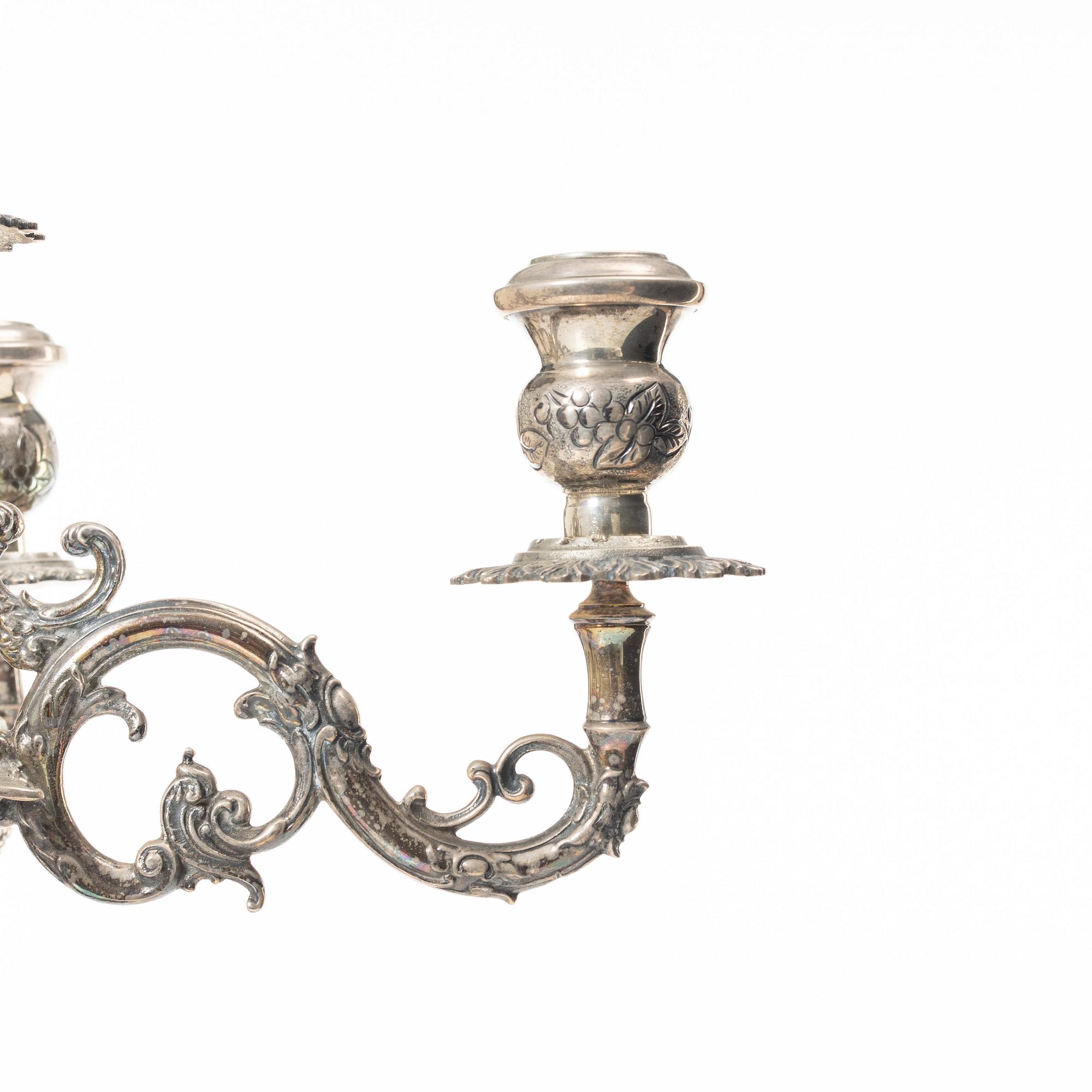 Kandelaber, silver, 1900-tal.