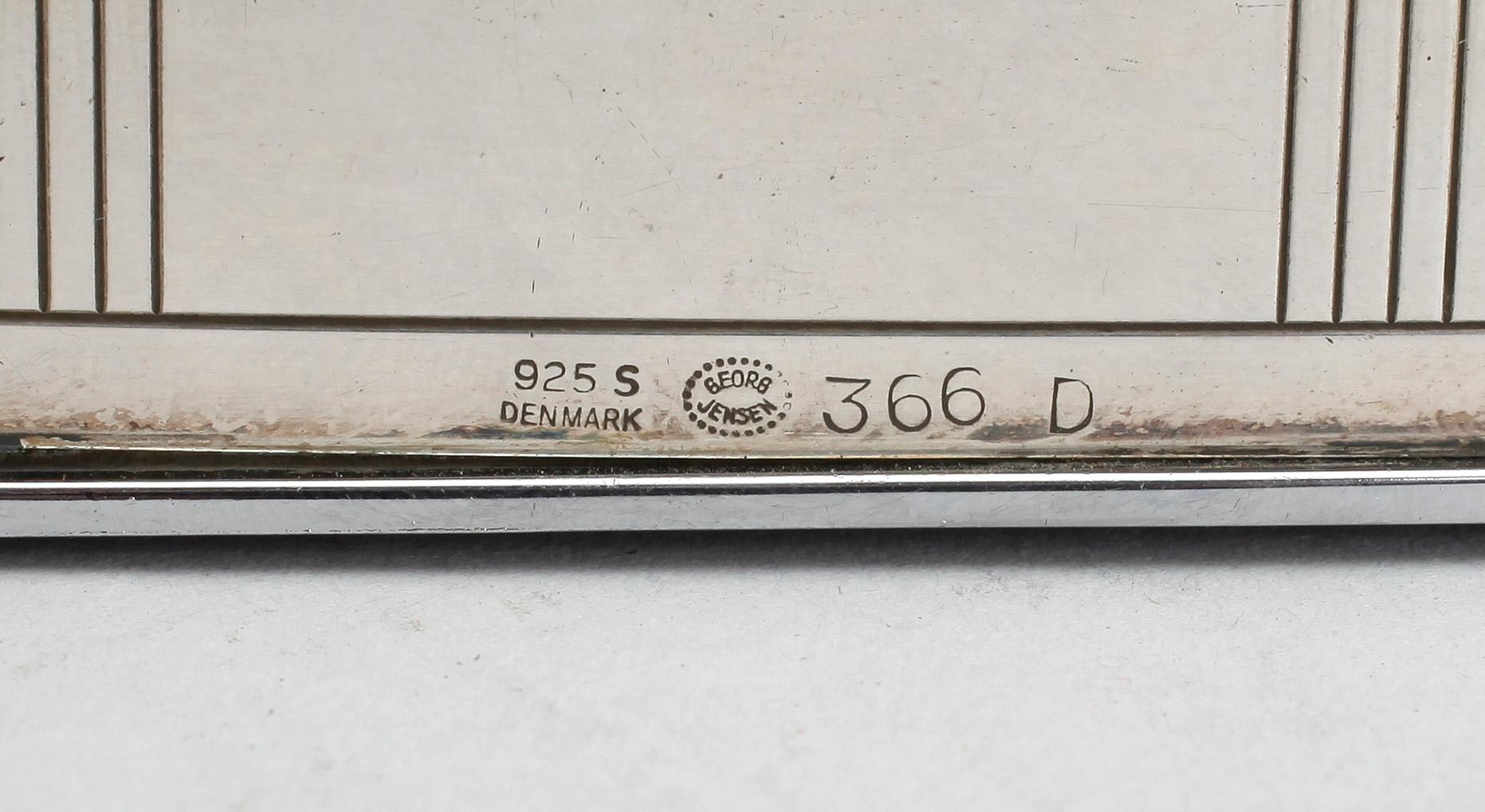 TÄNDARE, silver, Georg Jensen, Danmark, Design Sigvard Bernadotte. Tot vikt 272 gram.