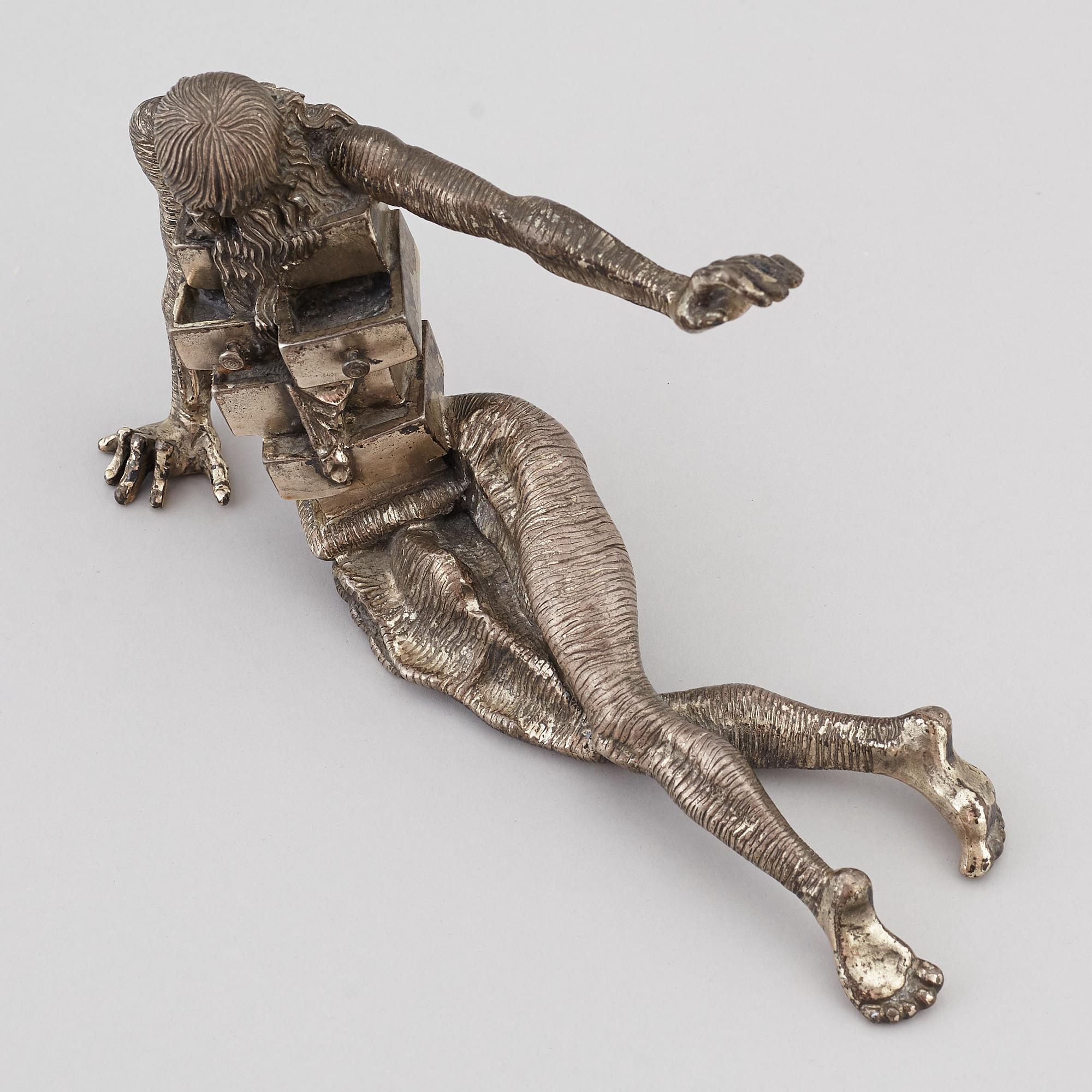SALVADOR DALÍ, skulptur, sterlingsilver, 1982, signerad Dali och numrerad 057/330-A.
