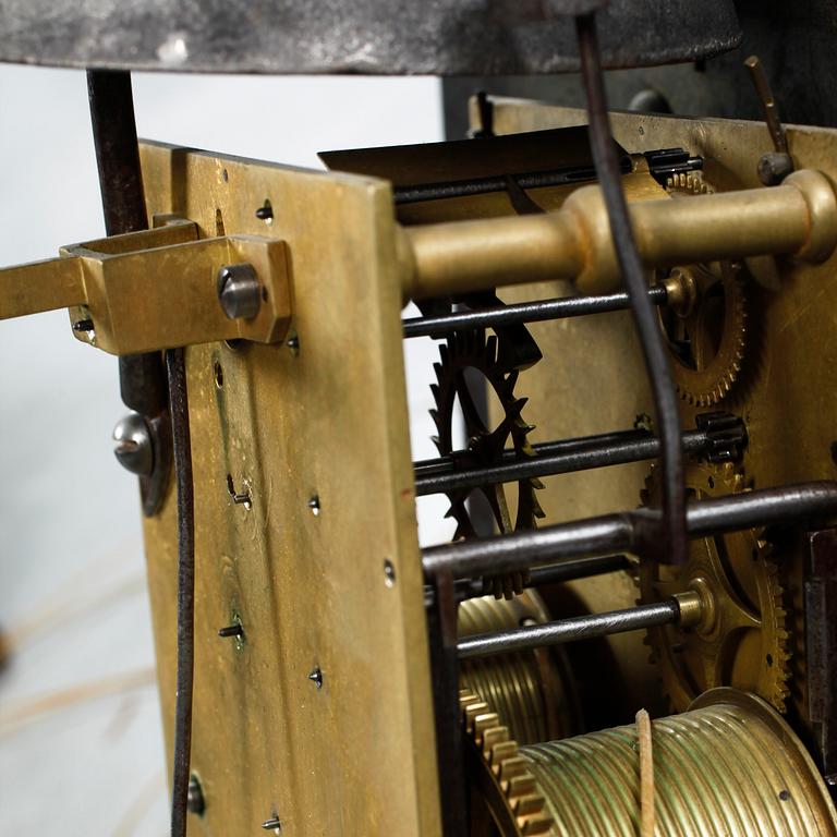 A 18th century grandfather clock.