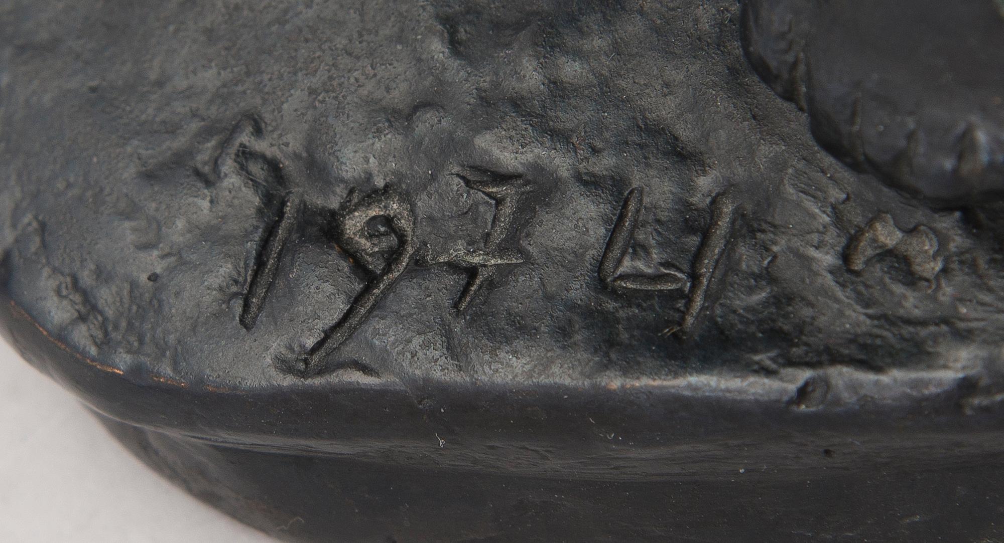 HEIKKI KONTTINEN, skulptur, brons, signerad, daterad 1974 och numrerad 7/10.