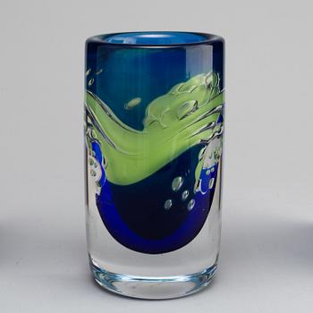 OLLE ALBERIUS, an Ariel glass vase, Orrefors, Sweden 1976.