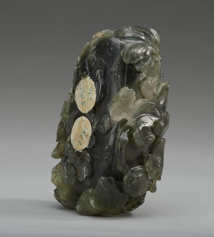 PENSELBAD, nefrit. Qing dynastin.